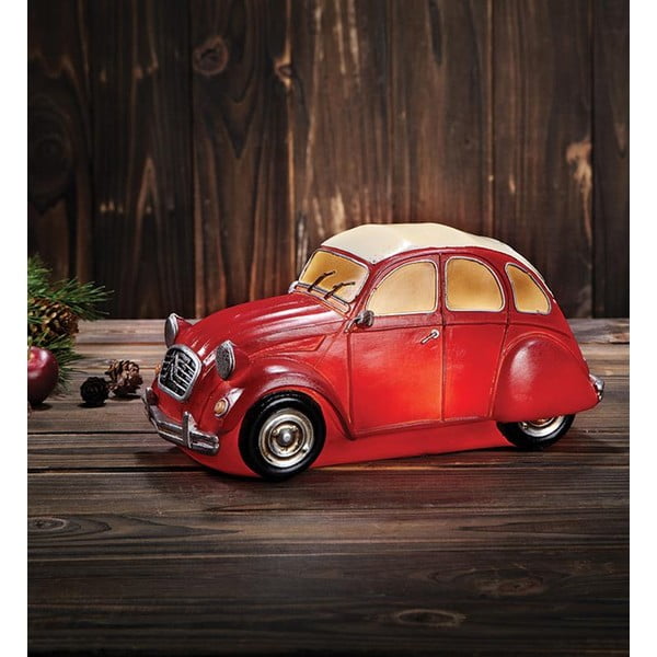 Rdeča namizna svetlobna dekoracija v obliki avtomobila Markslöjd Nostalgi -image-1