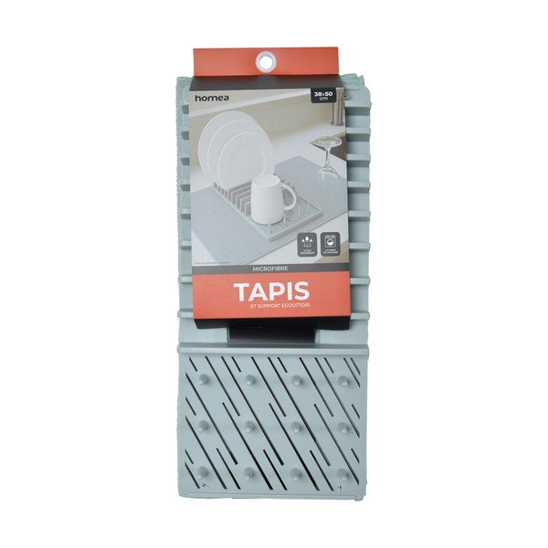 Svetlo modra plastična odcejalna podloga 50x38 cm – Homéa-image-2