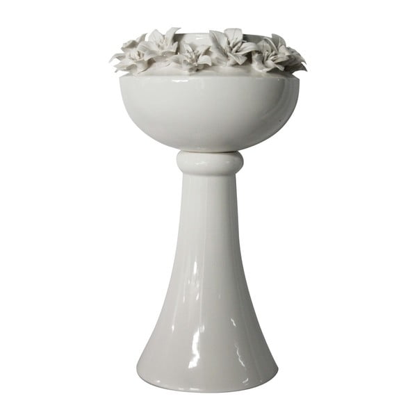 Bela keramična vaza Mauro Ferretti Lilium, višina 39 cm