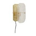 Medeninasta stenska svetilka z vtikačem Ruffle – Hübsch