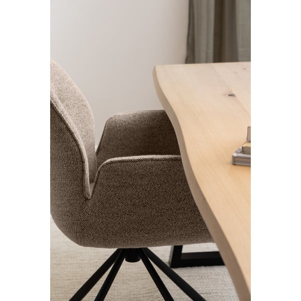 Jedilna miza z mizno ploščo v hrastovem dekorju 100x220 cm Malika – Actona-image-2