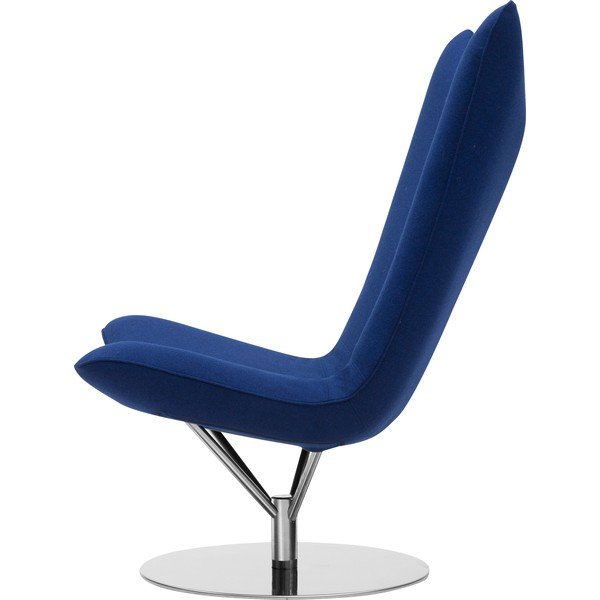 Temno moder vrtljiv stol Softline Angel-image-4