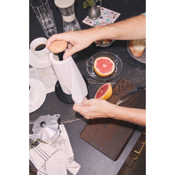 Črno stojalo za papirnate brisače ø 15 cm Paper Pal – Rosendahl-image-2