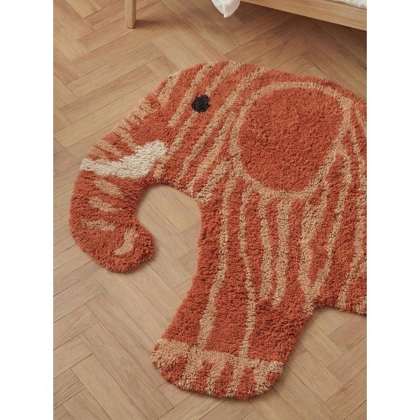 Pralna/ročno tkana bombažna otroška preproga v barvi terakote 75x120 cm Snuggle Elodie – Hanse Home-image-2