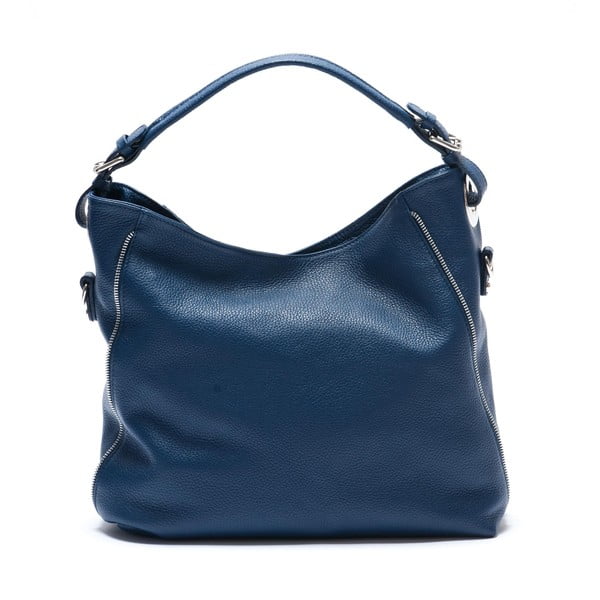 Modra usnjena torbica Mangotti Aurora