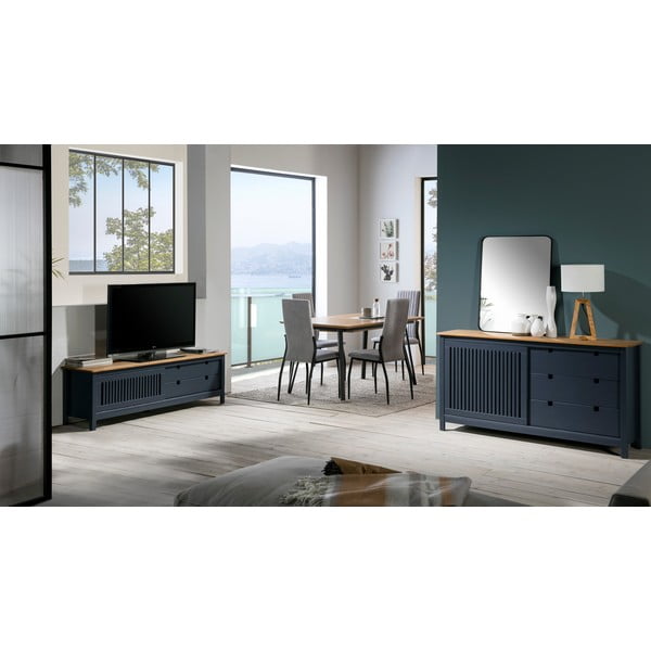 Siva lesena komoda Marckeric Bruna-image-1