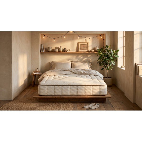 Trda/srednje trda obojestranska vzmetnica iz pene 200x200 cm Cashmere Premier – Moonia-image-3