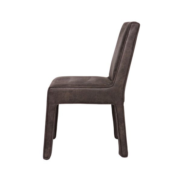 Komplet 2 črnih usnjenih stolov BePureHome Cocoon-image-2