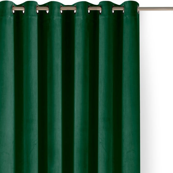 Zelena žametna zavesa za delno zatemnitev 140x225 cm Velto – Filumi