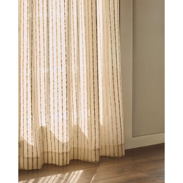 Bež zavesa 140x270 cm Arami – Kave Home-image-1