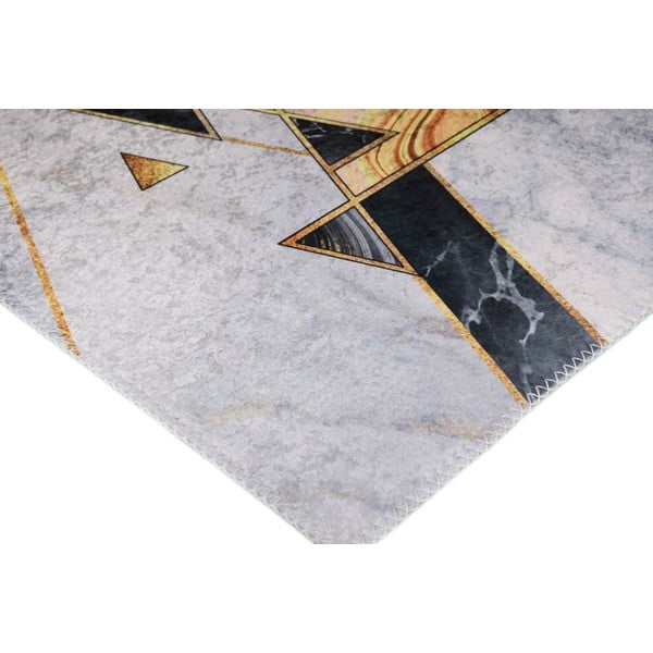 Črno-bel pralni tekač 80x200 cm - Vitaus-image-2