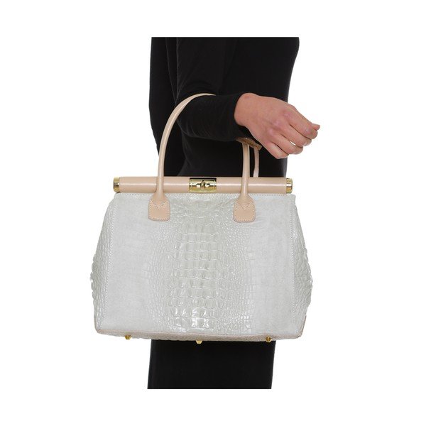 Usnjena torbica Anna Luchini 825 Beige-image-4