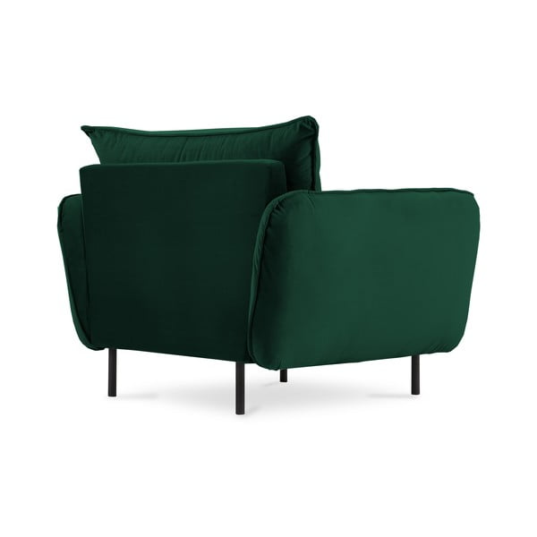 Temno zelen žametni fotelj Vienna - Cosmopolitan Design-image-3