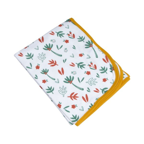 Bela bombažna otroška odeja 75x75 cm Savannah – Bébé Douceur