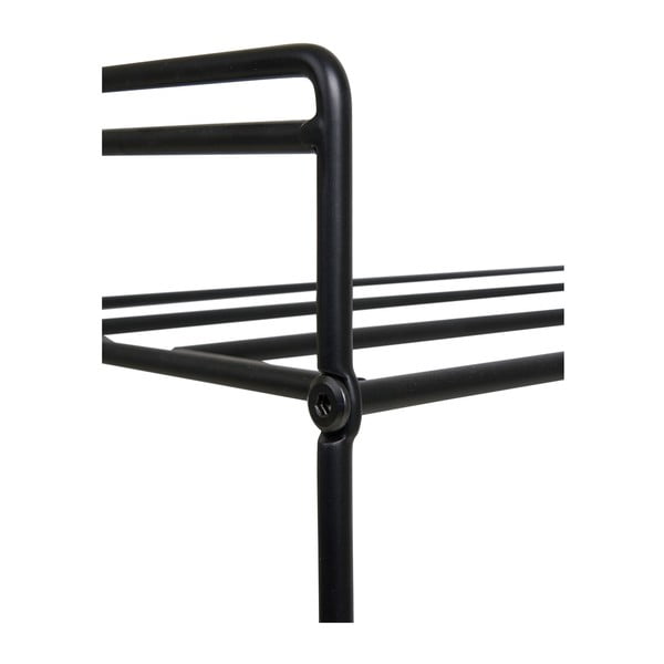 Črno kovinsko stojalo za čevlje Swansea – House Nordic-image-3