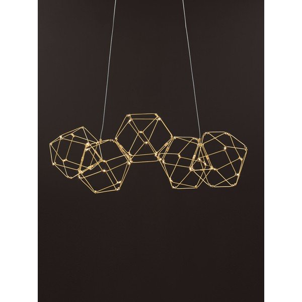 Aluminijasta LED viseča svetilka v zlati barvi Nebula – Nova Luce-image-2