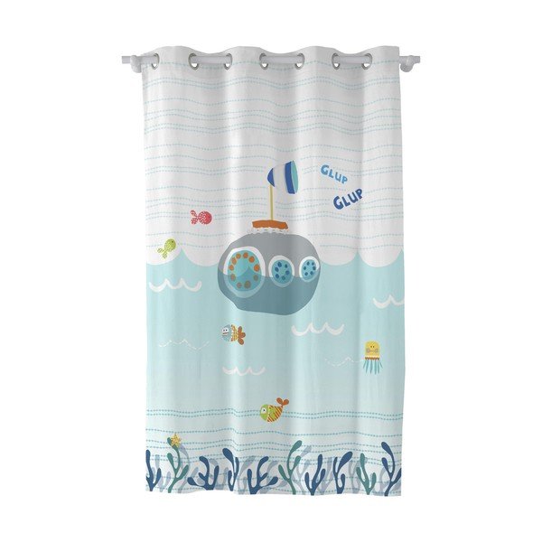 Otroška bombažna zavesa Moshi Moshi Sea Life, 135 x 180 cm