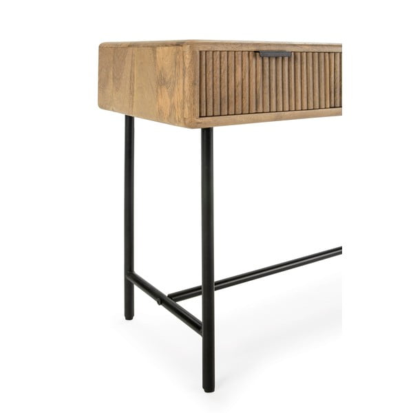 Stranska mizica iz masivnega manga v naravni barvi 38x100 cm Mundra – MOME-image-4