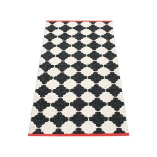 Črno-bel zunanji in notranji tekač 70x150 cm Marre Black Coral  – Pappelina