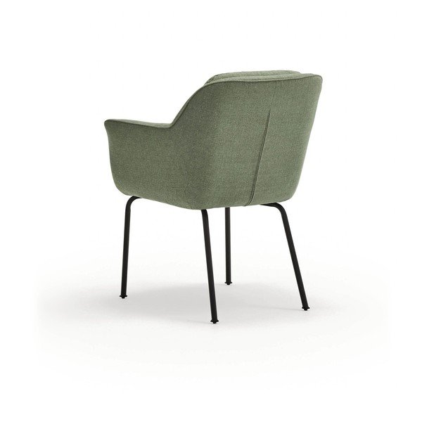 Zelen oblazinjen jedilni stol z nasloni za roke Sadira – Teulat-image-4