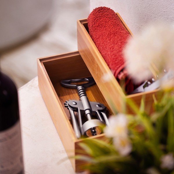 Škatla iz bambusa Compactor, 22,5 x 7,5 x 6,35 cm-image-1