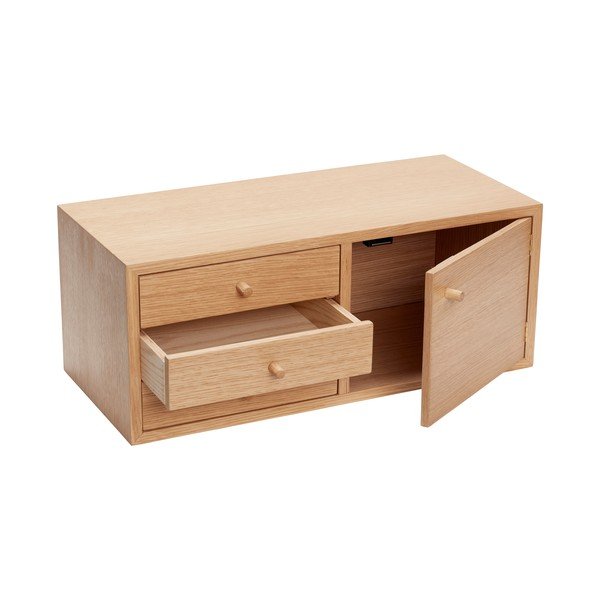 Stenska omarica v hrastovem dekorju 50x20 cm Piccolo – Hübsch-image-2