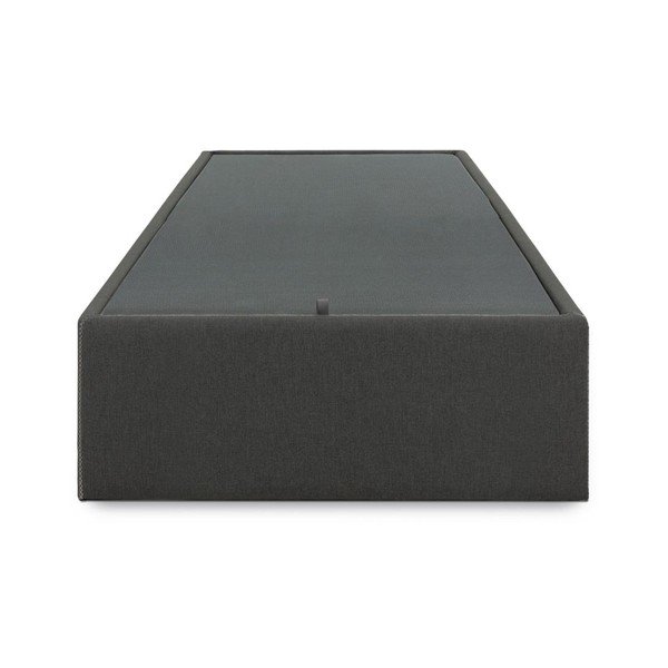 Črna oblazinjena postelja s prostorom za shranjevanje 90x190 cm Matters – Kave Home