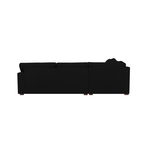 Črna kotna zofa Windsor & Co Sofas Daphne, levi kot-image-3