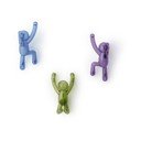 Plastični obešalniki v kompletu 3 ks z namestitvijo brez vrtanja Buddy – Umbra