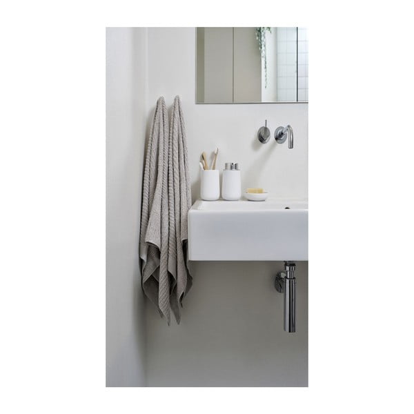 Sivo-rjava bombažna brisača Zone Classic, 50 x 100 cm-image-1