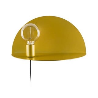 Stenska svetilka s polico v zlati barvi Homemania Decor Shelfie, dolžina 20 cm