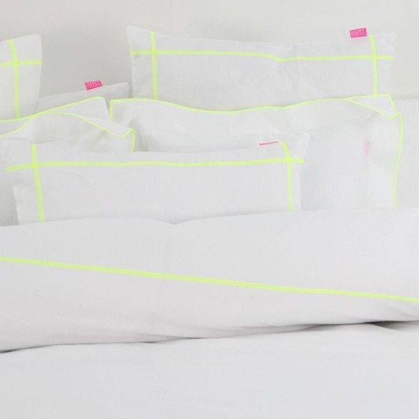 Prevleka za odejo Basic Fluor Yellow, 140x200 cm-image-1