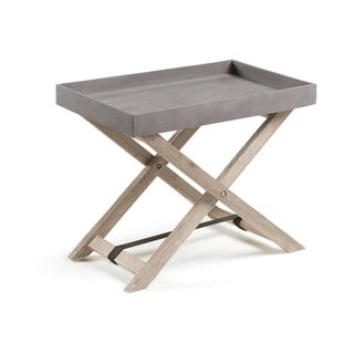Siva zložljiva miza iz akacijevega lesa Kave Home Stahl