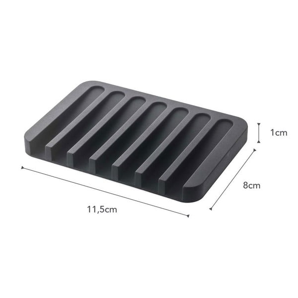 Črna podstavek za milo YAMAZAKI Flow -image-2