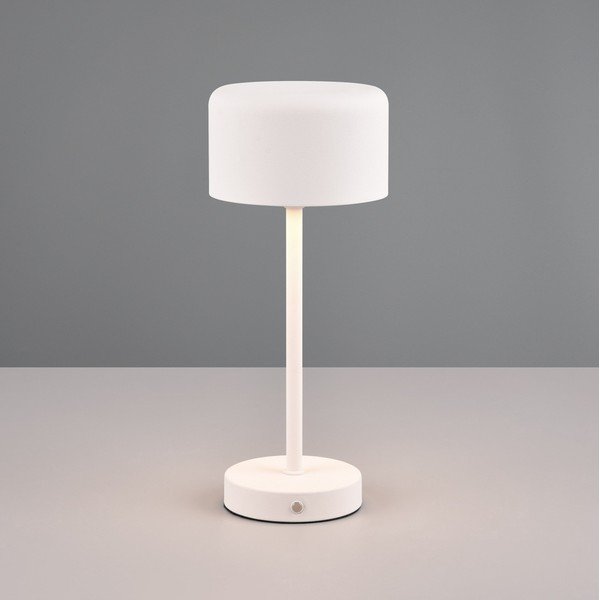 Bela LED zatemnitvena namizna svetilka (višina 30 cm) Jeff – Reality-image-1