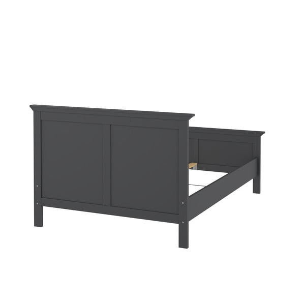 Siva zakonska postelja 140x200 cm Paris – Tvilum-image-4