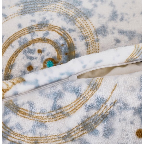 Bela/modra enojna posteljnina iz mikropliša 140x200 cm Estrellas – My House-image-2