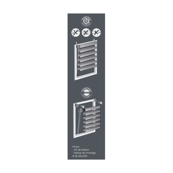 Svetlo rjav tekstilni zatemnitveni rolo 60x90 cm Daynight – douceur d'intérieur-image-2