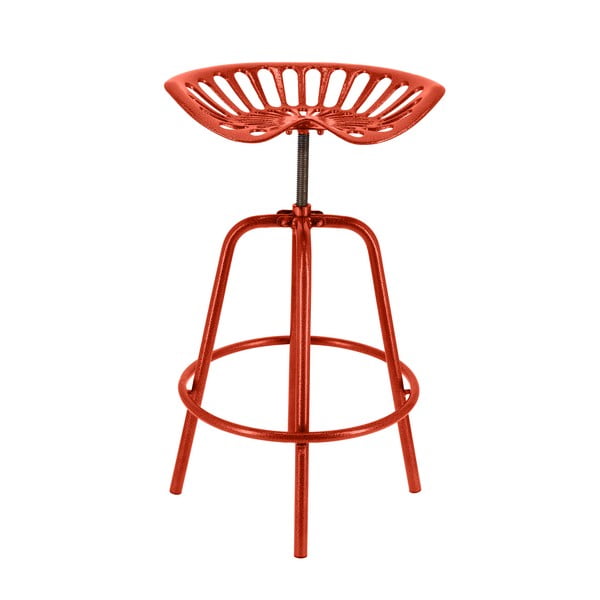 Rdeč kovinski vrtni barski stol Traktor – Esschert Design