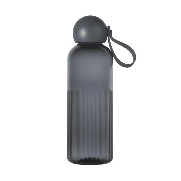 Temno siva steklenica za vodo za na pot iz reciklirane plastike 600 ml Ture – Sagaform