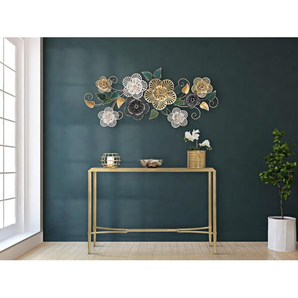 Kovinska viseča dekoracija s cvetličnim vzorcem Mauro Ferretti Campur -B-, 118 x 58 cm-image-1