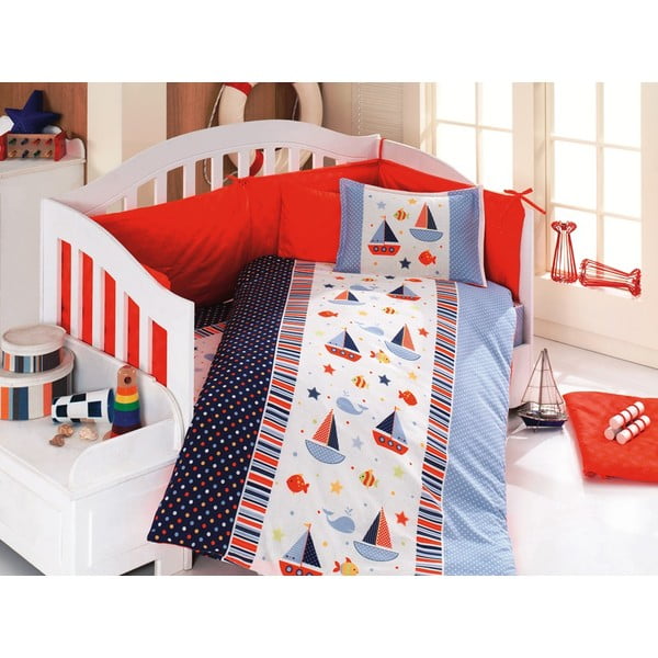 Komplet otroške posteljnine in rjuh Marina, 100x150 cm
