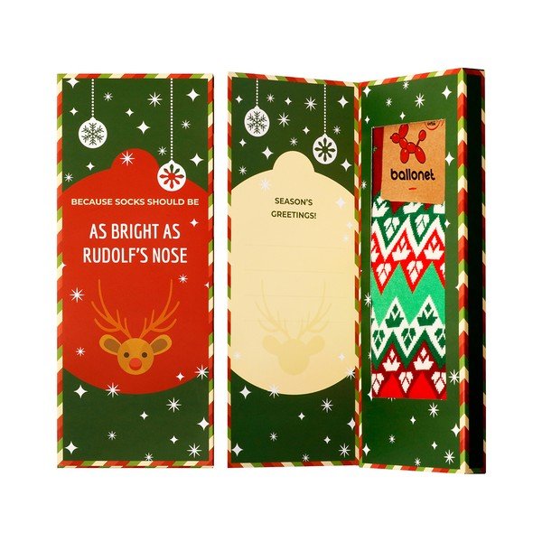 Ballonet Nogavice Season`s Greetings Nogavice z vloko, velikost 36-40-image-1