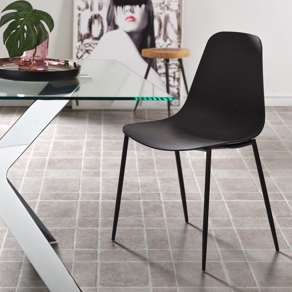 Črn jedilni stol Kave Home Wassu-image-3