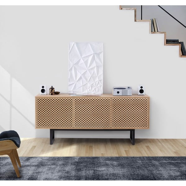Komoda iz hrastovega lesa Woodman Camden Diamond, 175 x 75 cm-image-4