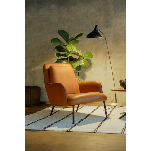 Fotelj v konjak rjavi barvi Oliver – Sits-image-1