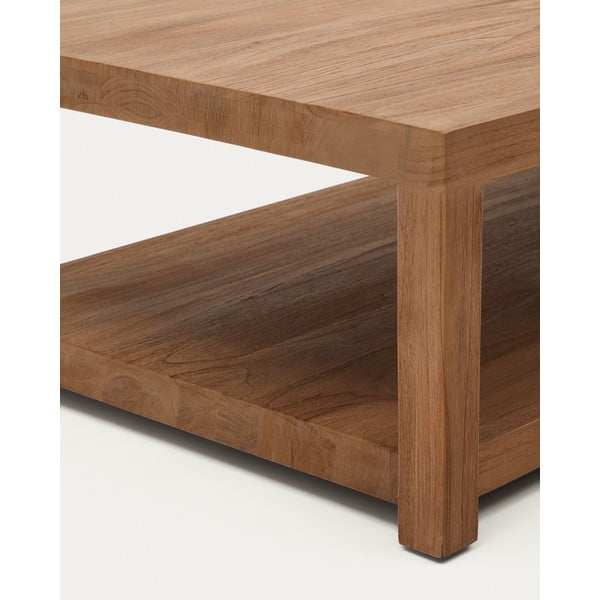 Mizica iz masivnega tika v naravni barvi 70x150 cm Sashi – Kave Home-image-4