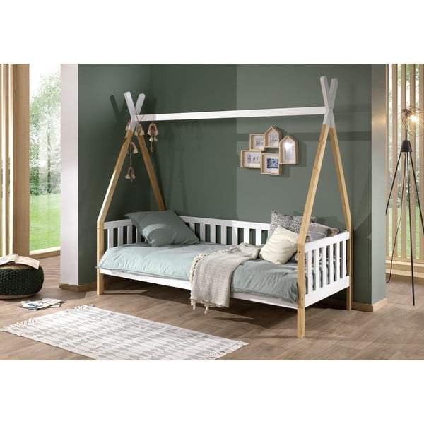 Bela otroška postelja Vipack Tipi , 90 x 200 cm-image-1