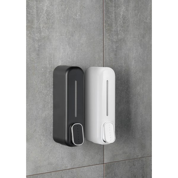 Črn plastičen stenski dozirnik za milo 350 ml Aqualine Mullet – Sapho-image-1