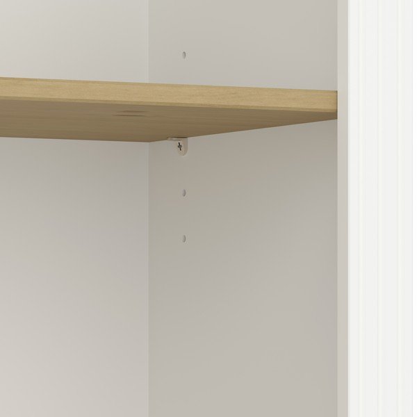 Bela knjižna omara v borovem dekorju 82x189 cm Nola - Tvilum-image-4